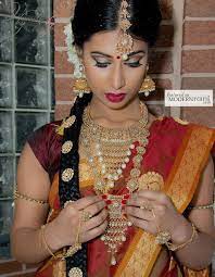 Traditional South Indian Tamil Bridal Wedding Hair Makeup Jewellery Saree Mor Indian Bridal Hairstyles South Indian Wedding Hairstyles South Indian Hairstyle