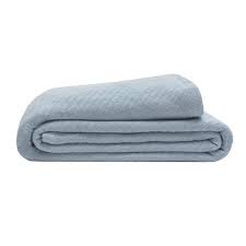 Bee & willow™ home cotton knit twin blanket in grey. Twin Ice Blue Organic Cotton Blanket Walmart Com Walmart Com
