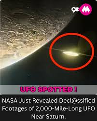 NASA Just Revealed Decl@ssified Footages Of 2,000-Mile-Long UFO Near Saturn.✨✨✨ . . . . . . . . #nasa #NasaSpaceAppsChallenge #reveal #footage #Saturn #SaturnEnergy #UFO #ufosighting #OMG #ufocommunity #nasalies #search #research #viralvideoシ #