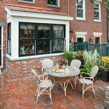 Offset pavers with beautiful stone in between for a unique look. All About Patios This Old House
