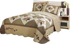 Maybe you would like to learn more about one of these? Amazon Com Brandream Queen Size Luxury Patchwork Quilts Farmhouse Vintage Quilted Bedspread Cotton Quilts Set Kitchen Dining