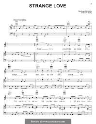 Strangelove strange highs and strange lows strangelove that's how my love goes strangelove will you give it to me? Strange Love Depeche Mode Von M Gore Noten Auf Musicaneo