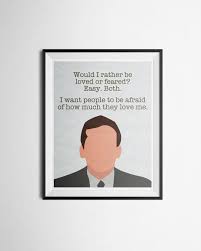 The Office Michael Scott Quote Poster Print Office Quotes Michael Michael Scott Quotes Office Quotes