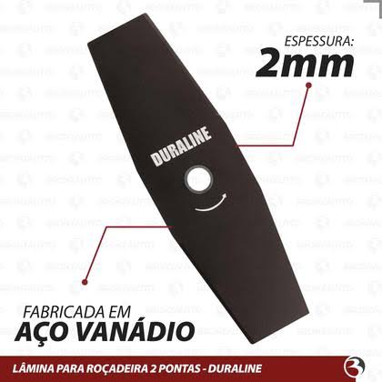 LAMINA P/ ROCADEIRA DURALINE 2 PONTAS COMPR. 300MM FURO 25.4/20.0MM E ESP. 1,7MM - UNIVERSAL