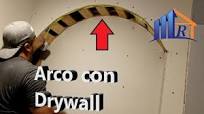 Como doblar drywall en un Arco