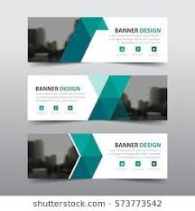 Green Abstract Triangle Corporate Business Banner Template Horizontal Advertising Business Banner Layout Template Flat Design Set Clean Abstract Cover Header Banner Design Inspiration Banner Design Web Banner Design