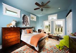 For a neutral take on orange paint, choose a pale, creamy. Springfield Missouri United States Burnt Orange Paint Color Kids Traditional With Blue Ceiling Walls Toys And Games Wooden 6 Drawer Dresser