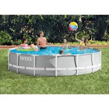Oval Intex Above Ground Pools Pools The Home Depot
