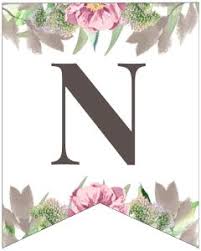 To print the banners, just click on the link for each letter, and push print from . Free Printable Floral Alphabet Banner Letters Paper Trail Design Free Printable Banner Letters Banner Letters Printable Banner Letters