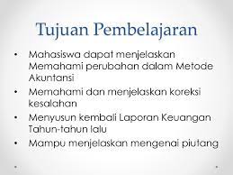 Perubahan Metode Akuntansi Dan Koreksi Kesalahan Ppt Download