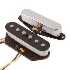 Fender Custom Shop Texas Special Tele/Telecaster Single Coil Pickups Set  (Nickel) - Glued to Music