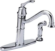 Kitchen faucet side sprayer finishes can be customized according to the customer to go in accordance with their general kitchen decor. Moen 87999 High Arc Kitchen Faucet With Side Spray From The Weatherly Collection Chrome Touch On Kitchen Sink Faucets Amazon Com