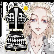 Takemichi bersumpah untuk mengubah masa depan dan menyelamatkan gadis itu. Anime Tokyo Revengers Cloak Hanagaki Takemichi Black And White Cosplay T Shirt Kimono Ken Ryuguji Haori Summer Top Shorts Tee Super Promo D77287 Goteborgsaventyrscenter