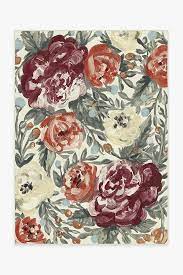 Align the rug cover to the rug pad with a one inch overhang. Camellia Currant Rug Washable Rug Ruggable