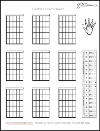 Blank Guitar Chord Chart Sada Margarethaydon Com