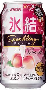 kirin 氷結 sparkling peach flavored beer japanese packaging packing design