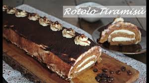 Bello e goloso, al gusto tiramisù, con pasta biscuit al cioccolato, crema al mascarpone e decorazione con panna colorata: Rotolo Tiramisu Con Uova Pastorizzate Youtube