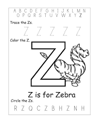 Letter Z Worksheets Kids Learning Activity Preschool Letters Letter Worksheets For Preschool Alphabet Worksheets