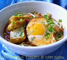 1/2 kg mee kuning yang di cuci. Mee Udang Tomato Dapur Tanpa Sempadan