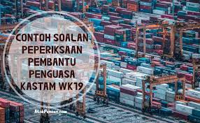 Kementerian kesihatan akan berbincang dengan jabatan kastam diraja malaysia pada minggu depan dalam usaha menyelesaikan isu berkaitan pelaksanaan cukai. Contoh Soalan Peperiksaan Pembantu Penguasa Kastam Wk19