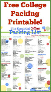 The Essential College Packing List College Packing Lists College Packing College