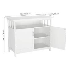 4.9 out of 5 stars. Homfa Storage Cabinet Floor Cabinet Wooden Bathroom Kitchen Storage Cupboard With Doors And 3 Shelves White 98x44x80cm Home Kitchen Home Garden Store