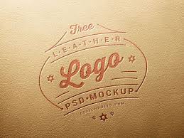 Free Leather Stamping Logo Mockup Psd Mockup Typography Logo Free Typeface