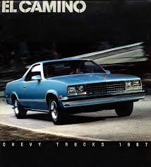 Jim Chester S Garage 1987 El Camino Brochure Cover Chevrolet El Camino El Camino Old School Cars