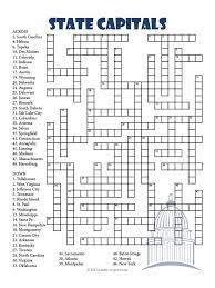 Revel in the joy of springtime with a sweet little spring themed vocabulary word search puzzle worksheet. State Capitals Crossword Crossword Puzzles Printable Crossword Puzzles States And Capitals