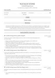 Certified Nursing Assistant Resume Writing Guide 12 Templates 2020