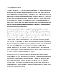 Corruption in malaysia were human capital and trade openness. Doc Alstom Bribery Scandal Probe Lubendran Srartan Academia Edu