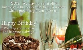 Birthday wishes for son: Happy Birthday Son Quotes, Messages Pictures via Relatably.com