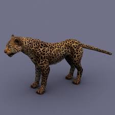 3d Model Leopard Animal Low Poly C4d Obj 3ds Fbx Ma Lwo 93835 Katzen