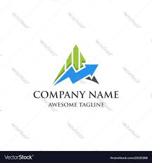 Abstract Financial Market Logo Finance Bar Chart