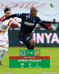 Maybe you would like to learn more about one of these? Eaglestracker The Home Of Nigerian Footballers On Twitter Anthony Nwakaeme Featured For Trabzonspor In Their Narrow League Win Obinna Nwobodo Played Well Brown Ideye Played 90 Mins For Goztepe Https T Co Ye7dw5eyid