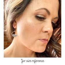 Half Circle Clay Statement Earring, Black and Gold Clay Drop Earring,  Modern Lightweight Clay Earring, Light Shine Jewelry