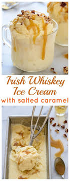 irish whiskey ice cream with salted
