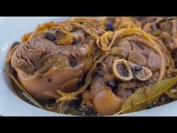 Pork Pata Humba Or Braised Ham Hock With Salted Black Beans Is A Version Of Pork Humba Wherein Pork Pata Is Braised In Pineapple Juic Humba Recipe Pork Recipes