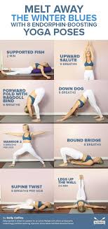 8 Endorphin Boosting Yoga Poses To Melt The Winter Blues In 2020 Yoga Poses Yoga Poses For Beginners Essential Yoga Poses