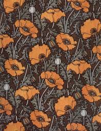 Art nouveau style (jugendstil) was very popular in the late 19th and early 20th century. Valscrapbook Iloverainandcoffee Patternvomit Art Nouveau Poppies Wallpaper Img Source Art Nouveau Wallpaper Art Nouveau Pattern Poppy Wallpaper