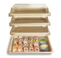 Amazon.com | EcoQuality Large Compostable Sushi Trays with ...