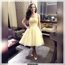 فساتين قصيره دانتيل منفوشه Prom Dresses Yellow Yellow Homecoming Dresses Prom Dresses Short