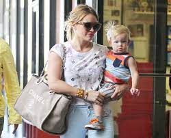 Hilary Duff Chanel Linen Logo Tote Chanel Tote Bag Baby Bag The Duff