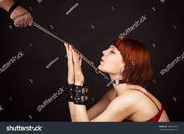 Beautiful Woman Role Slave On Leash Stock Photo 184638335 | Shutterstock