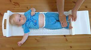On the size guide, mark the first visible line past their big toe with a pencil and then note the length measurement in the space provided on the guide. Scale For Baby Height Length Measurement