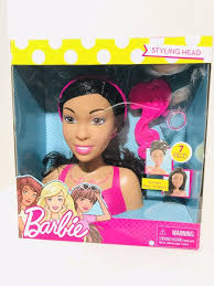 Black Barbie Head Styling Doll Barbie Doll Fab Friends African American Styling Head Deluxe Black Hair 7 Piece 886144614460 Ebay American Girl Furniture Barbie Dolls Barbie