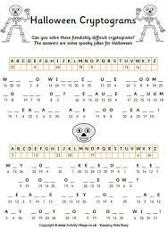Just type it in here and get it solved within seconds. Halloween Cryptograms 3 Halloween Worksheets Halloween Puzzles Halloween Activities