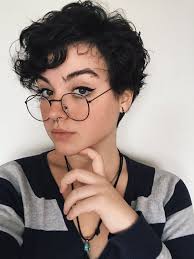 Asymmetric Curly Pixie Hairstyles Curly Pixie Haircuts Hair Styles