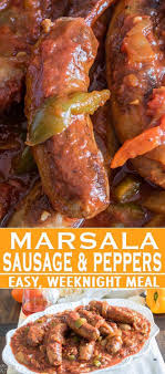 Marsala Sausage And Peppers Italian Sausages In A Thick Marsala Tomato Sauce With Sauteed Onions And Peppers Rec Stuffed Peppers Sausage And Peppers Sausage
