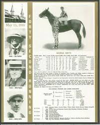 Details About 1916 George Smith Kentucky Derby Wc Race Chart Jockey Trainer Owner